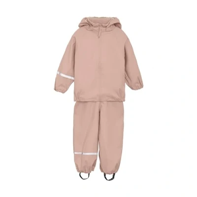 Abbildung von CeLaVi Unisex Kids Basic Recycle PU Rainwear Set, Misty Rose, 80