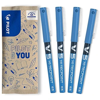 Abbildung von PILOT Hi Tecpoint V5, Tintenroller, 4er Set (Blau)