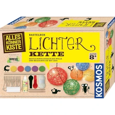 Abbildung von Kosmos 604288 AllesKönnerKiste Lichterkette zum Selbermachen, DIY Bastelset für Mädchen und Jungen ab 8 Jahren, Geschenk Set den Kindergeburtstag, Basteln Kinder