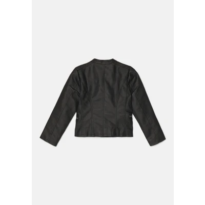 Abbildung von Kids ONLY Kunstlederjacke für Kinder, Größe: 134, Black
