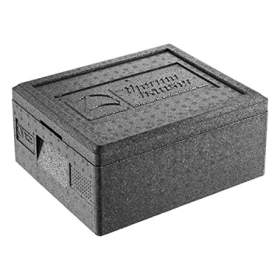 Abbildung von Thermohauser EPP Thermobox GN 1/2 inklusive Deckel 7 Liter Volumen 39 x 33 14,5 cm, schwarz