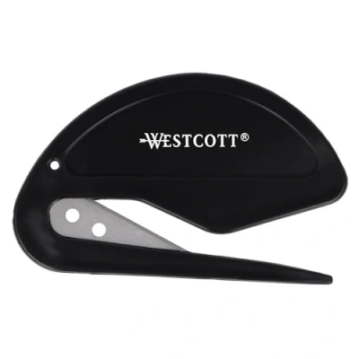Abbildung von Westcott Brieföffner mit Sicherheitsgriff Extrascharfer Klinge aus rostfreiem Edelstahl ergonomischer öffnet Briefe leicht und sauber E 29699 00