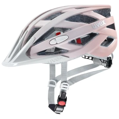 Abbildung von uvex i vo cc Leichter Allround Helm für Damen und Herren individuelle Größenanpassung erweiterbar mit LED Licht Grey rosé matt 52 57 cm