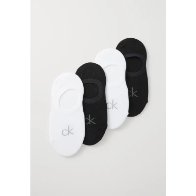 Abbildung von Calvin Klein Underwear Women HIGH CUT Ecomm 4 PACK Füßlinge, Damen, Größe: 35 38, White/black