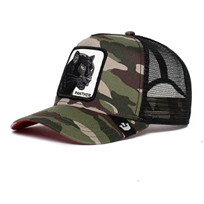 Abbildung von Goorin Bros. The Farm Trucker Kappe aus Netzstoff für Damen und Herren, Camo (der Panther), Einheitsgröße
