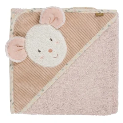 Abbildung von Fehn Kapuzenbadetuch Maus Bade Poncho aus Frottee mit Kapuze und Motiv saugstark &amp; kuschelweich für Babys Kleinkinder ab 0+ Monaten