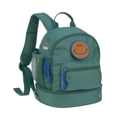 Abbildung von LÄSSIG Kinderrucksack mit Brustgurt Kindergartentasche Kindergartenrucksack 6,5L ab 3 Jahren/Mini Backpack Dark Green