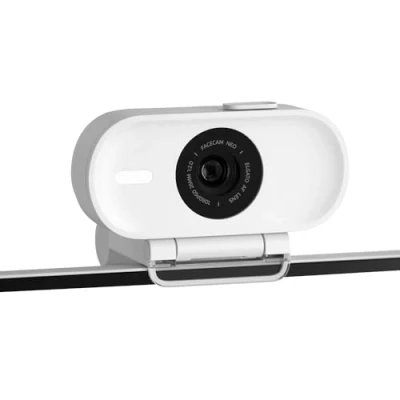 Abbildung von Elgato Facecam Neo Full HD Webcam mit komfortabler Sichtschutzkappe, Lichtkorrektur, für Videokonferenzen, Streaming, Teams/Zoom/Slack/OBS/Twitch/Youtube etc. USB C/Plug &amp; Play auf PC/Laptop/Mac