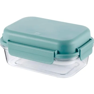 Abbildung von Zwilling Lunchtime Lunchbox, Brotdose mit Fächern und Kühlakku, auslaufsichere Bento Box, für Schule, Arbeit, Picknick, Reisen, Camping, 21 cm x 15 cm, 1 l, grün
