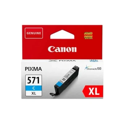 Abbildung von Canon Originaltinte CLI 571XL C, Größe XL, Cyan, Recyclebare Verpackung