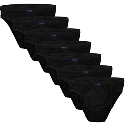 Abbildung von BRUBAKER 7er Pack Herren Slips 100% Baumwolle Schwarz Gr. XXL