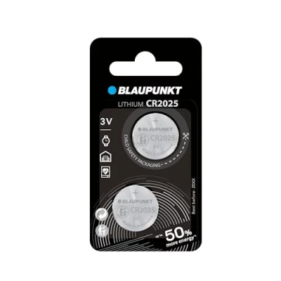 Abbildung von Blaupunkt Lithium Coin CR2025 Knopfzelle 2 Stück im Blister