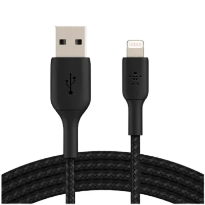Abbildung von Belkin Boost Charge Lightning Geflochtenes Kabel 0,15 Meter Schwarz