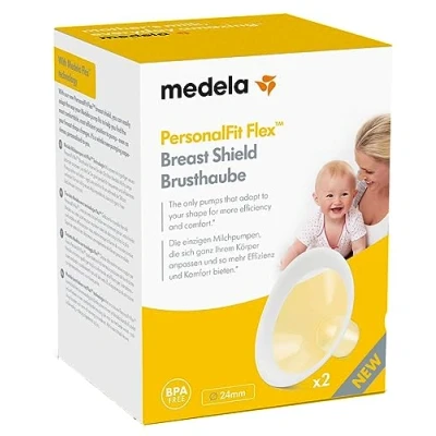 Abbildung von Medela PersonalFit Flex Brusthauben mehr Milch und Komfort beim Abpumpen Zur Anwendung mit jeder Milchpumpe