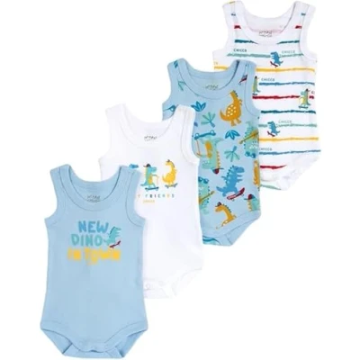 Abbildung von Chicco Set ärmellos Bodys aus Baumwolle, Baby Unisex