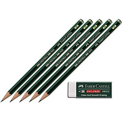 Abbildung von Faber Castell 188121 Radierer 7081 N PVC Free, Kunststoff (Bleistifte 2B + Radierer, weiß)