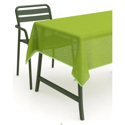 Abbildung von texpot Tischdecke 110 x 140 cm blau Gartendecke mit Saum abwaschbar Gartentischdecke Balkon Terrasse wetterfest