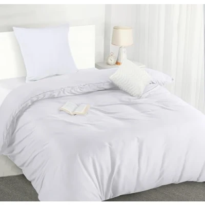 Abbildung von Utopia Bedding Bettwäsche 135x200 Set Mikrofaser Bettbezug cm + 1 Kissenbezug 80x80 Weiß