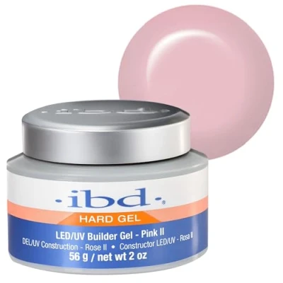 Abbildung von IBD Hard Gel LED/UV Builder Pink II, 1er Pack (1 x 56 g) MADE IN USA Premium Aufbaugel für Gelnägel