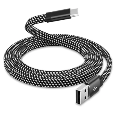 Abbildung von Magtame USB C Kabel, Magnetisches A auf 1M, flaches, gewendeltes USBC Ladekabel, Typ Schnelllade kompatibel mit Samsung für i Phone 15 Pro Plus Max, Schwarz