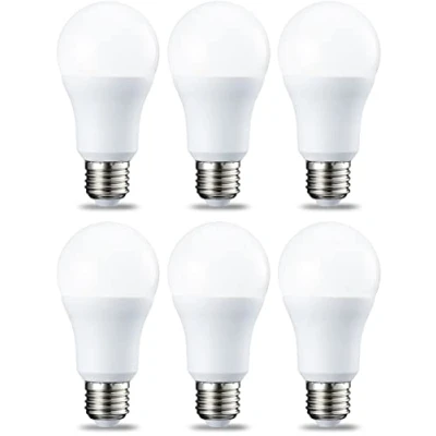 Abbildung von Amazon Basics LED Leuchtmittel, Edison Schraubgewinde E27, 10 W (entspricht 75 Glühbirne), Kaltweiß, nicht dimmbar, 6er Pack