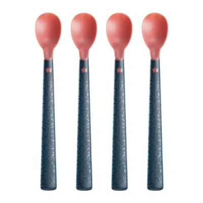 Abbildung von Tommee Tippee Heat Sense Weaning Spoons with BACSHIELD Antibacterial Technology and Long Anti Slip Handles, 4m+, Pack of 4