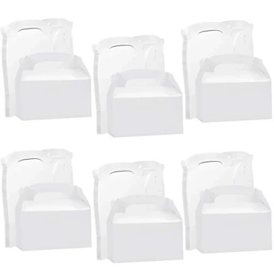 Abbildung von BELLE VOUS Geschenkbox Set Weiß (24 Stk) Geschenk Box 16 x 9,3 8,6 cm Geschenkkarton Kraftpapier Gift Geschenkboxen Geschenke Geschenkschachtel