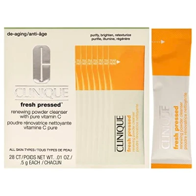 Abbildung von Clinique Fresh Pressed Renewing Powder Cleanser 28 PACK Gesichtspflegeset, Damen, Größe: 14 g,