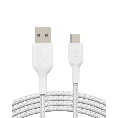 Abbildung von Belkin Boost Charge USB C Geflochtenes Kabel 2 Meter Weiẞ