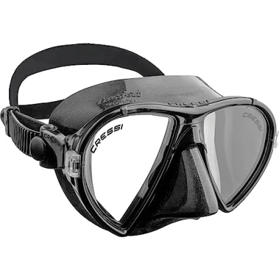 Abbildung von Cressi Ocean Mask Schnorchelmaske Ocean, Schwarz/Schwarz, Einheitsgröße, Erwachsene Unisex