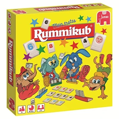 Abbildung von Jumbo Spiele Original Rummikub Mein erstes der Spieleklassiker unter den Gesellschaftsspielen für Kinder ab 4 Jahren 2 bis Spieler