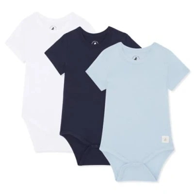 Abbildung von Bramble &amp; Bear Unisex Baby (3/6er pack) Kurzärmelige westen Vests, Blau/Weiss (3 er Pack), 18 24 Monate