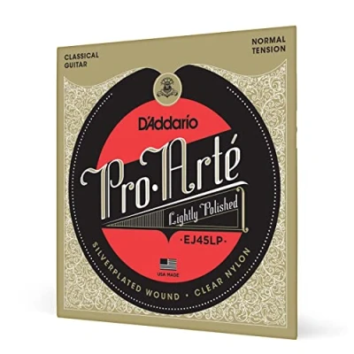 Abbildung von D&#039;Addario Gitarrensaiten Konzertgitarre Akustikgitarre Akustik Gitarre Saiten Classical Guitar Strings EJ45LP Pro Arte Satz Nylonsaiten für Normal Tension
