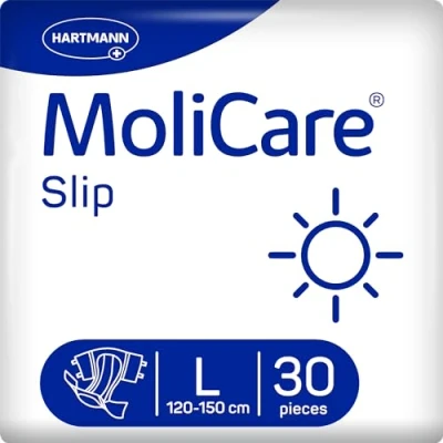 Abbildung von MoliCare Slip Day: Inkontinenzslip für Frauen und Männer bei schwerer Urin Stuhlinkontinenz, Gr. L (100 150), 30 Stück