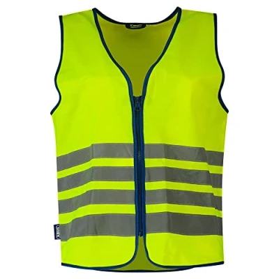 Abbildung von ABUS Warnweste Lumino Reflex Vest Sicherheitsweste für bessere Sichtbarkeit bei Tag und Nacht Erwachsene mit Reißverschluss Größe L