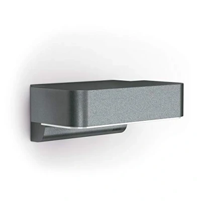 Abbildung von Steinel Außenleuchte L 800 SC Connect, 160 iHF Bewegungsmelder, 3000 K, 7.5 W, smarte Wandlampe, dimmbar, Zeitschaltuhr, Anthrazit