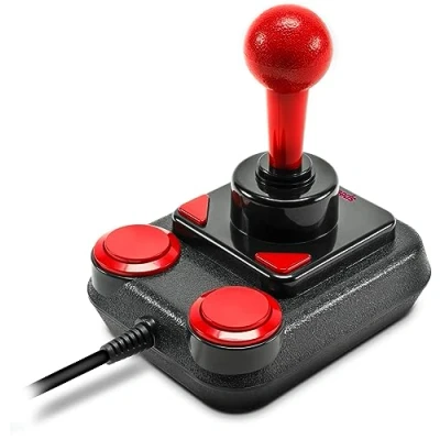 Abbildung von Speedlink COMPETITION PRO EXTRA USB Joystick Digitaler mit DirectInput und Mikroschalter, schwarz rot