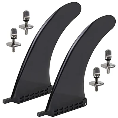 Abbildung von ALPIDEX Finne SUP/Surf Universal 9 Zoll Surfbrett Flossen Ersatz Zubehör Stand Up Paddle Board Longboard Surfboard Central Fin Mittelflosse Long Paddling Mittelfinne 2 Stück