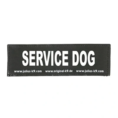 Abbildung von Julius K9 162LR G 34124 Klettaufschrift, SERVICE DOG, schwarz