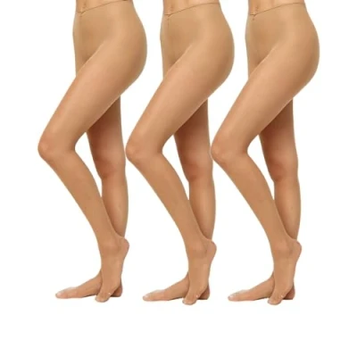 Abbildung von Nur Die 3er Pack Supersitz Color 20 DEN Große Größen transparente Fein Strumpfhose matte Optik Nylon bequemer Bund Damen