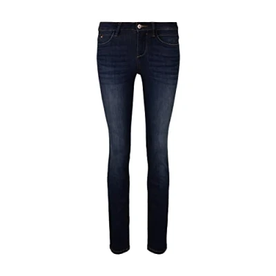 Abbildung von TOM Tailor Rinsed Slim Alexa Pants Jeans Fit, Damen, Größe: 28x32, Dark stone wash denim