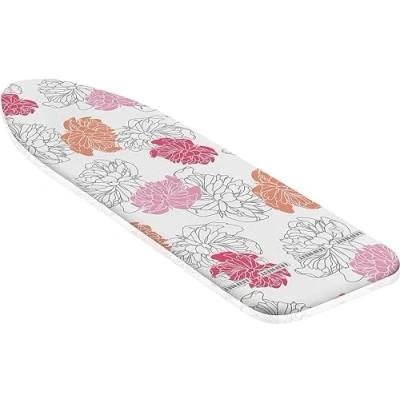 Abbildung von Leifheit Bügelbrettbezug Cotton Comfort Universal, für Dampfbügeleisen, Bügelflächen bis max. 140 x 45 cm, mit extra dicker Polsterung, elastischem Gummizug