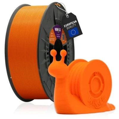 Abbildung von WINKLE PLA HD Filament 1.75mm Nemo Orange, 300g Spule, 3D Drucker Kompatibel mit FDM Druckern, Druckmaterialien, Maßgenauigkeit +/ 0.05mm, Bioabbaubar Leicht zu Bedrucken