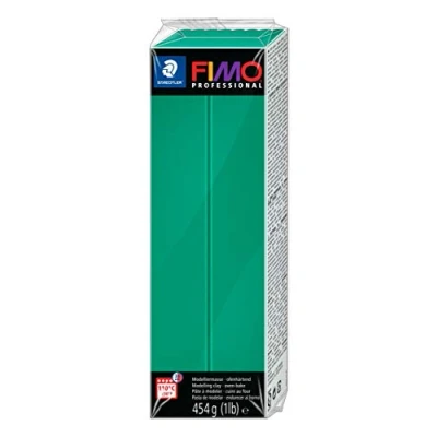 Abbildung von STAEDTLER 8041 500 ST FIMO professional ofenhärtende Modelliermasse (Großblock 454g (1 lb)) Farbe: reingrün