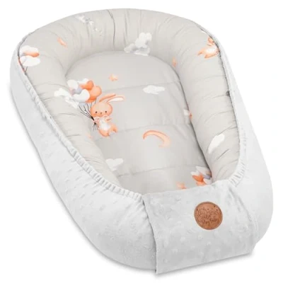 Abbildung von Warmes Nestchen Baby 90x50 cm Kuschelnest Neugeborene Winter/Herbst Kokon Babynest Kaninchen