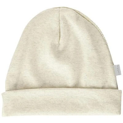 Abbildung von Noppies Unisex Baby Hat Rib Nevel Verschluss, RAS1202 Oatmeal P611, 0 3 Monate EU