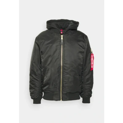 Abbildung von Alpha Industries MA1 ZH BACK EMB Bomberjacke, Herren, Größe: Medium, Black