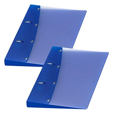 Abbildung von VELOFLEX A115145 Ringbuch Diamond, DIN A5, 2 Stück, blau, Füllhöhe 20 mm, Ringordner mit Ring Mechanik