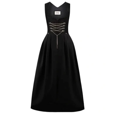 Abbildung von Stockerpoint Damen Amber Maxi Dirndl ohne Schürze, schwarz, 42