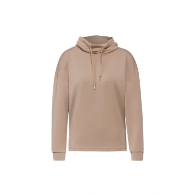 Abbildung von Street One IM SILK LOOK Sweatshirt, Damen, Größe: 40, Braun